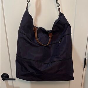 Longchamp Purple Travel Bag Expandable